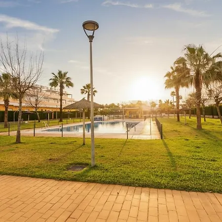 Daire Family Oasis In Chipiona - Pool - Terrace - Padel *