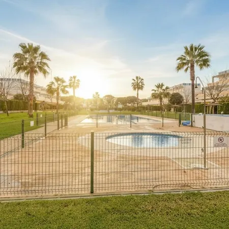 Family Oasis In Chipiona - Pool - Terrace - Padel Apartman *